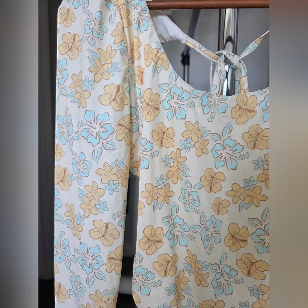 Dippin' Daisy's Calypso Floral Yellow One Piece Swimsuit Size XL NWT - Picture 3 of 7